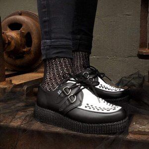 Black & White T.U.K Viva Low Creeper